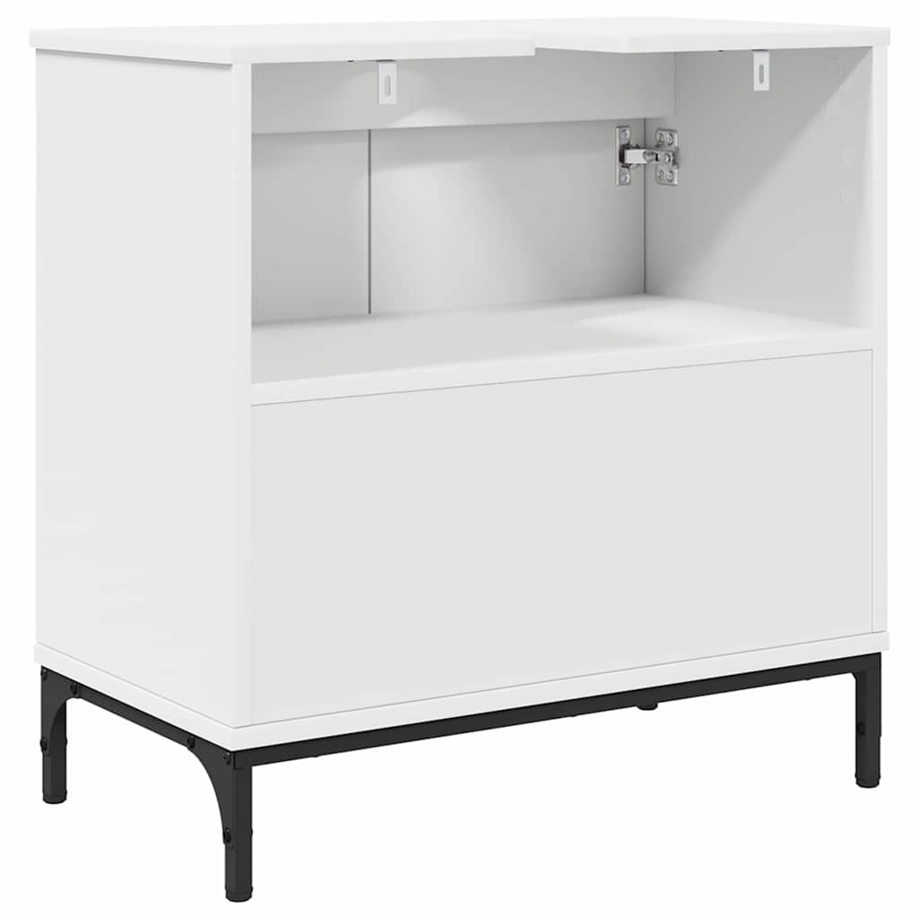 Bathroom Vanity Cabinet with Door White 60.5 x 33.5 x 61 cm