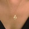 Multi-Tone Mom & Child Pendant Necklace Set, Heart & Family Silhouette Necklaces for Mother's Day
