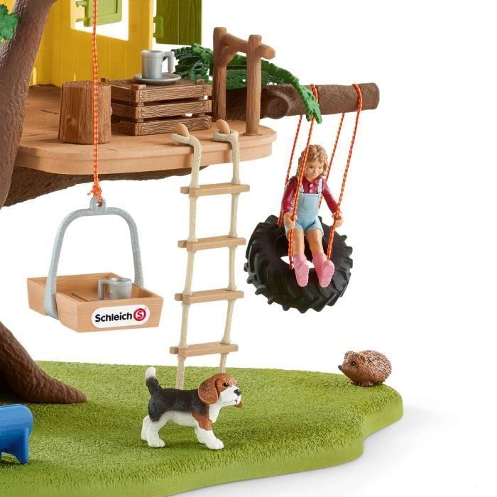 Figurine Cabane aventure dans les arbres - SCHLEICH - Mixte - Extérieur - A partir de 3 ans
