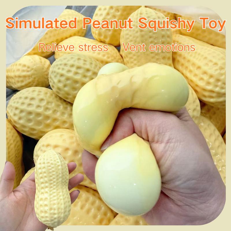 Topmix Peanut Crunchy Squeeze Ball Buttery Soft Feel Squishy Toy Slow Rebound Asmr Sensory Anti Stress Relief Fidget Toy For Adults