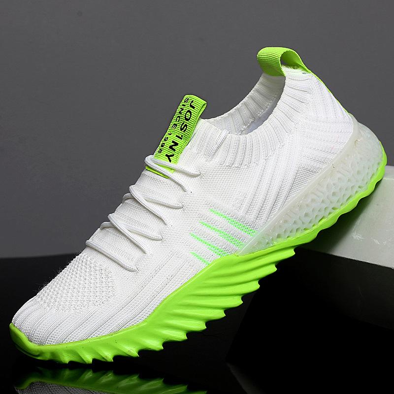 

Дышащая подростковая повседневная обувь из летучей трикотажной сетки, тонкая, парная, спортивная, модная обувь, ультралегкая 45