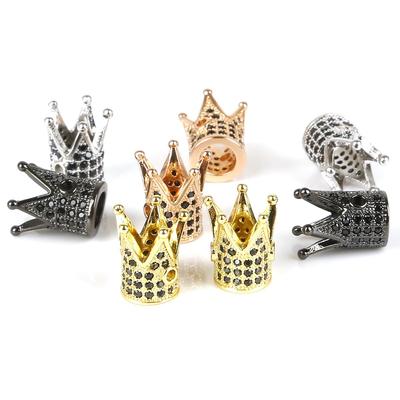 2Pcs 7*12mm Small Crown Accessories For Jewelry Component DIY Charm Decoration