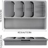 Kitchen Drawer Organizer Tray,Drawer Organiser,Cutlery Tray,Expandable Utensil Tray for Kitchen,Compact Plastic Storage Organisation for Spoons