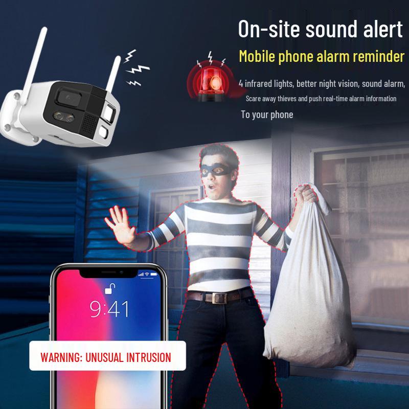 TUYA Graffiti WiFi HD Panoramic Outdoor Bullet Camera - Waterproof, Wide-Angle, Mobile Remote Access