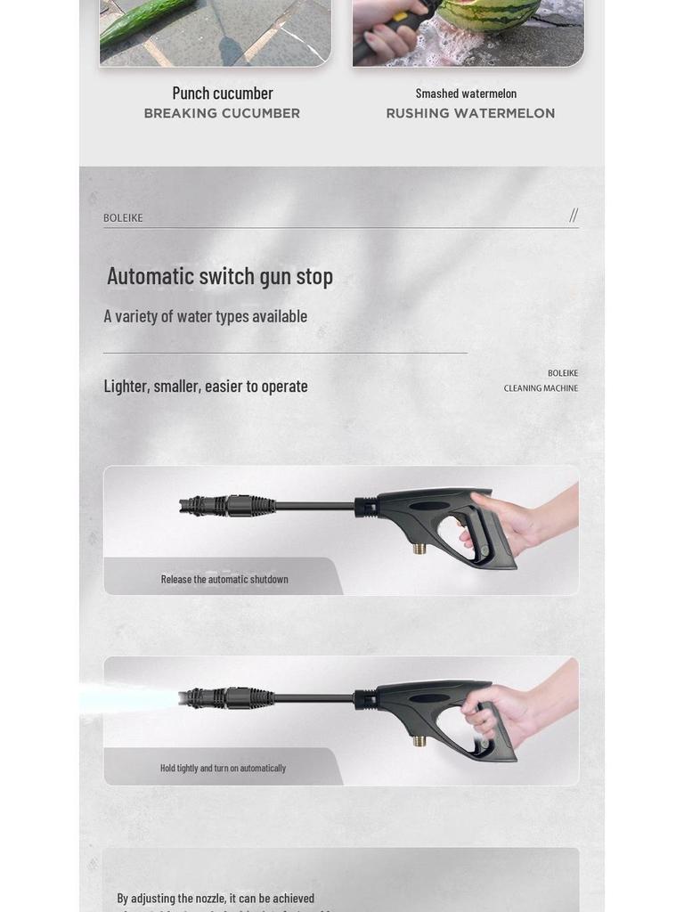 Mașină de spălat auto compactă de înaltă presiune - pompă de curățare portabilă și puternică