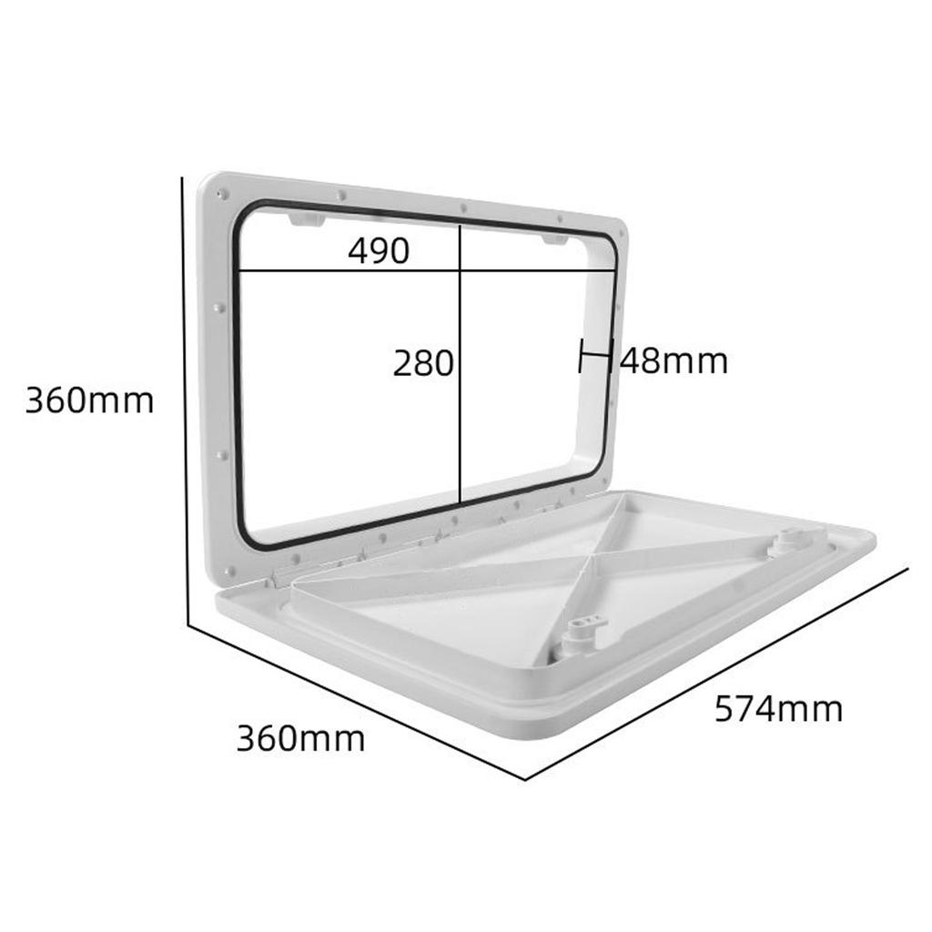 RV Baggage Door Compartment Door Waterproof Storage Hatch Door Camper Caravan