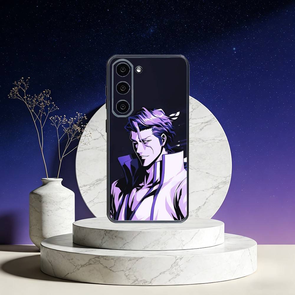 A-Anime A-Aizen S-Sousuke Phone Case For Samsung Galaxy A73,A72,A71,A70,A53,A52,A51,Others Soft Black Cover