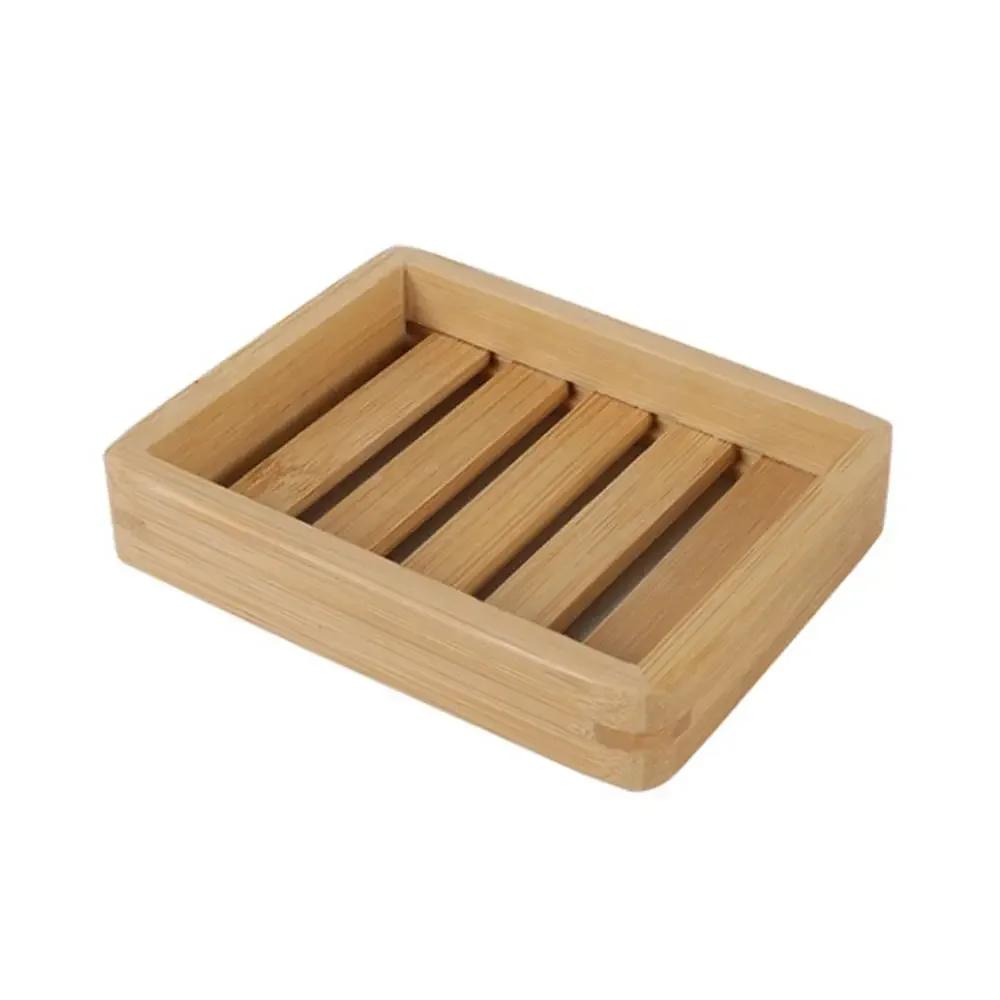 Bamboo Soap Holder Drain Soap Saver Storage Rack Multiple Styles Reusable EnviroNmental Soap Tray Household Bathroom Parts