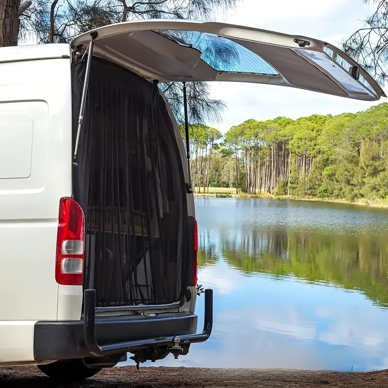 Magnetic Mosquito Screen for SUV, Vans & RV- Adjustable Sunshade & Insect Protection Tailgate Net with Easy Install