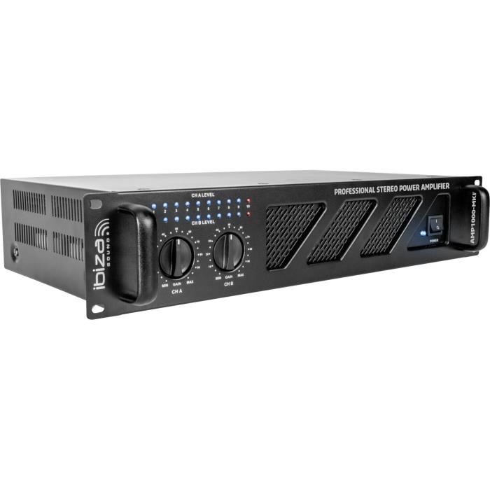 Belüfteter Leistungsverstärker Ibiza Sound AMP1000-MKII 2 x 800W