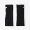 Slit Woolen Knit Leg Warmer - Black