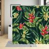 Tropical Plant Green leave Shower Curtain Banana Leaf Monstera Flower Scenery Bathroom Bath Curtains Decor Fabric With Hooks Set