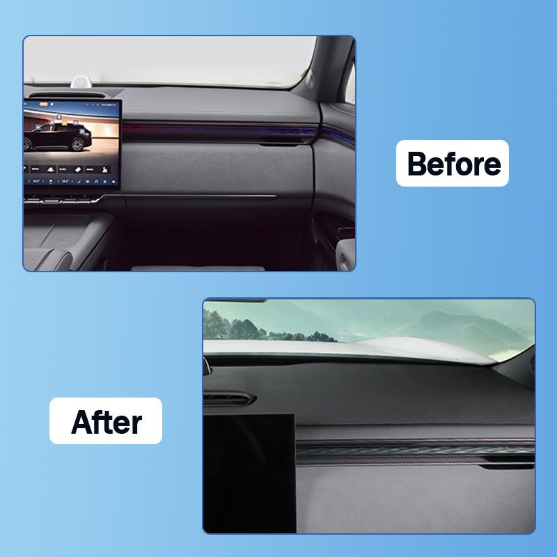 For ZEEKR 7X 2025+ Dashboard Sun Visor Pad Centre Console Anti-UV Mat Suede Leather Anti-Glare Interior Trim Car Accessories LHD