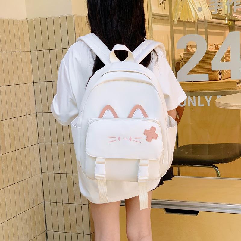 Schultasche1011 neuer Schulstil niedliche Katzen-Modellierungstasche Schüler-Schultasche Mädchen weicher Mädchen-Reise-kleiner Rucksack Rucksack
