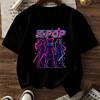 Girls Crewneck Short Sleeve Tee, K-Pop Girl Group Character Print Casual Sport Fashion Summer Top