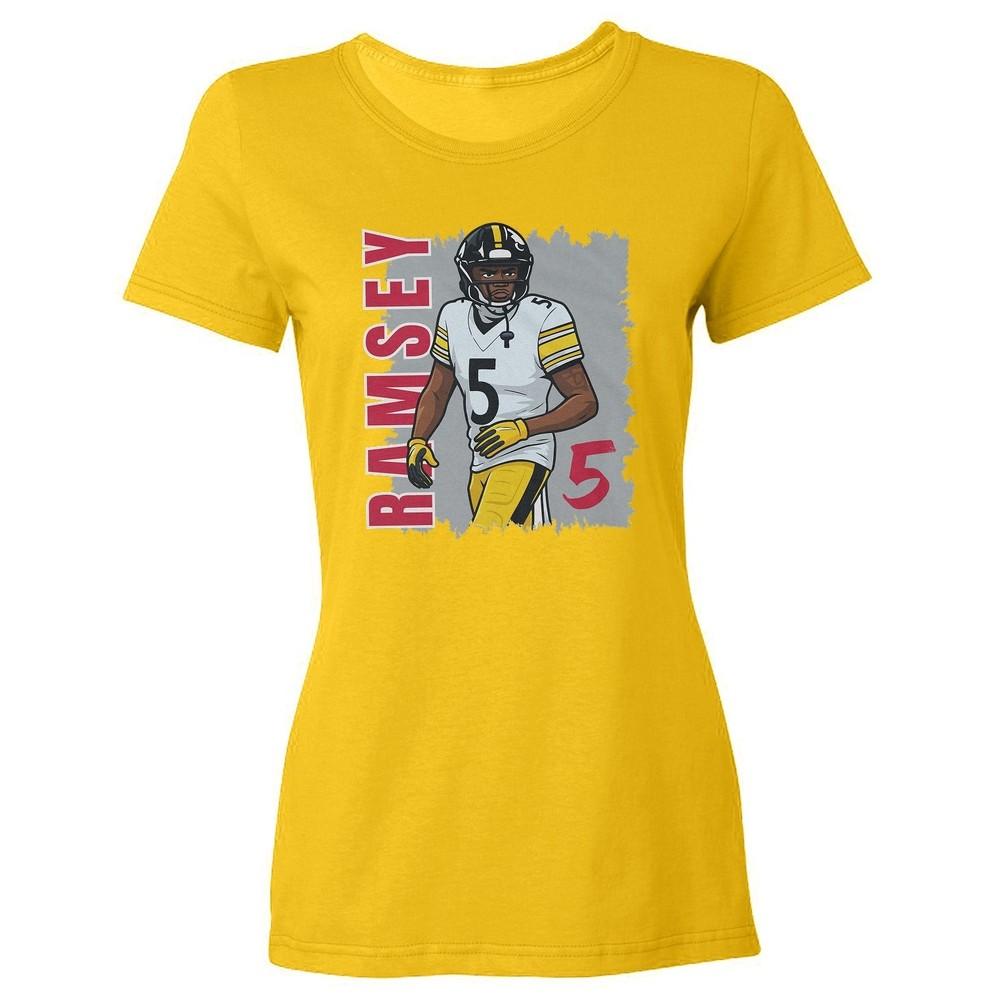 Jalen Ramsey 5 Cornerback Graphic- - Pittsburgh Fans Ladies  Crewneck T-Shirt Unisex T-Shirt L