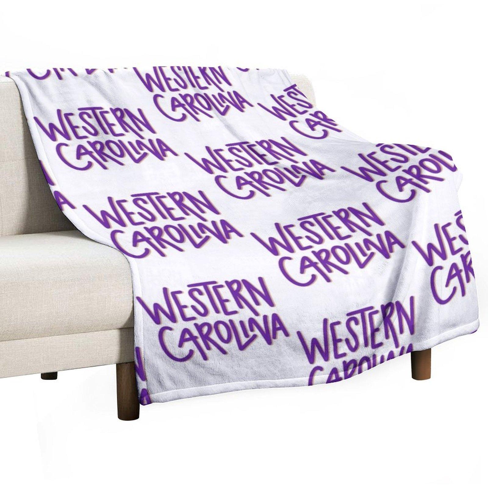 

western carolina Throw Blanket bed plaid Blankets For Baby funny gift Decoratives Blankets 30x40in