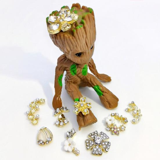 Unhas requintadas Strass Acessórios requintados Multiuso