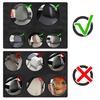 Coprisedili Poggiatesta per Auto Disegnati con Audaci Faccine di Halloween Copri Poggiatesta, Tessuto Elastico Cuscino Umoristico