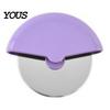 Non Slip Kitchen Dough Scraper Stainless Steel Pizza Cutter Wheel, Pastry Slicer Tool for Crusts Easy Grip Baking Pie Pastries Pancake, Ergonomic
