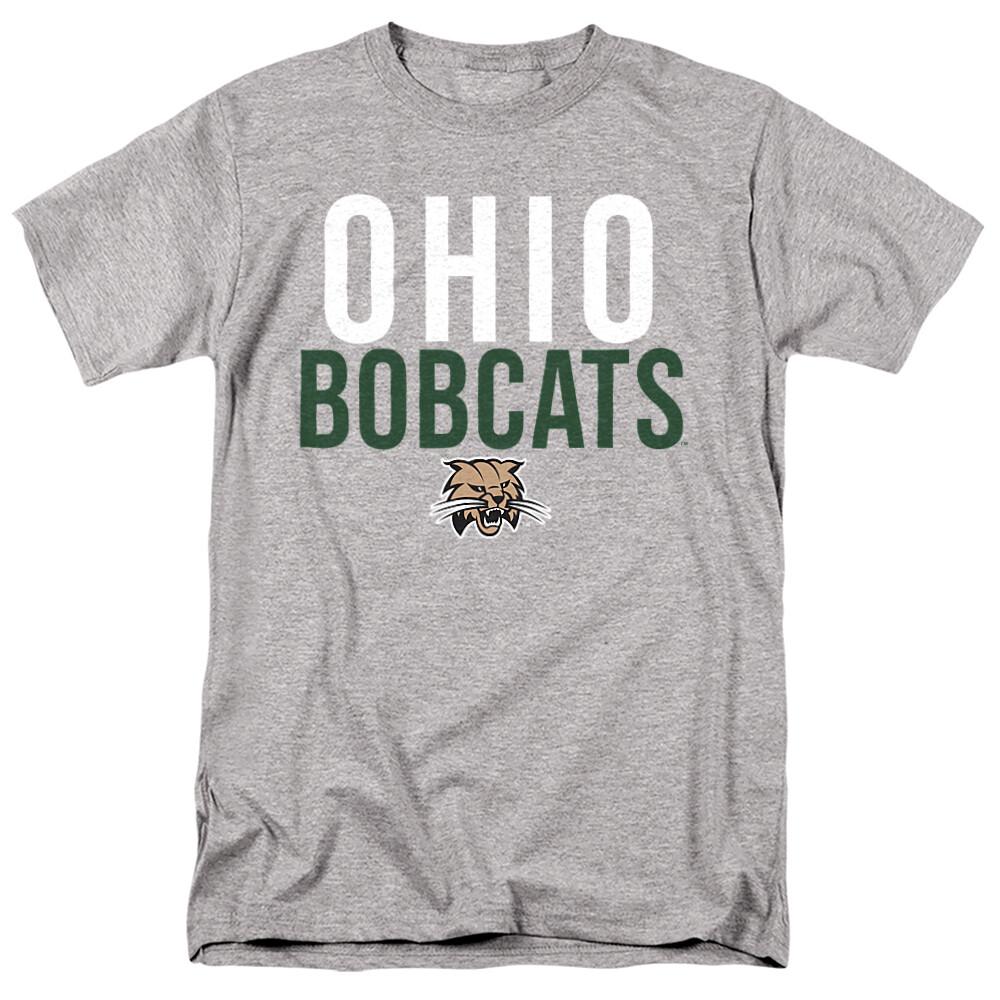 Ohio University Adult T-Shirt Stacked, Athletic Heather, S-5XL S разноцветный
