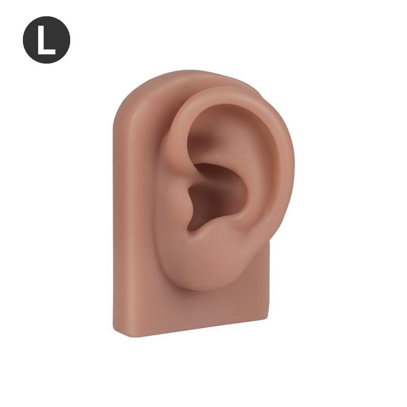Silicone Ear Model for Light/Dark Skin Tones - Soft Ear Model for Ear Picking Practice