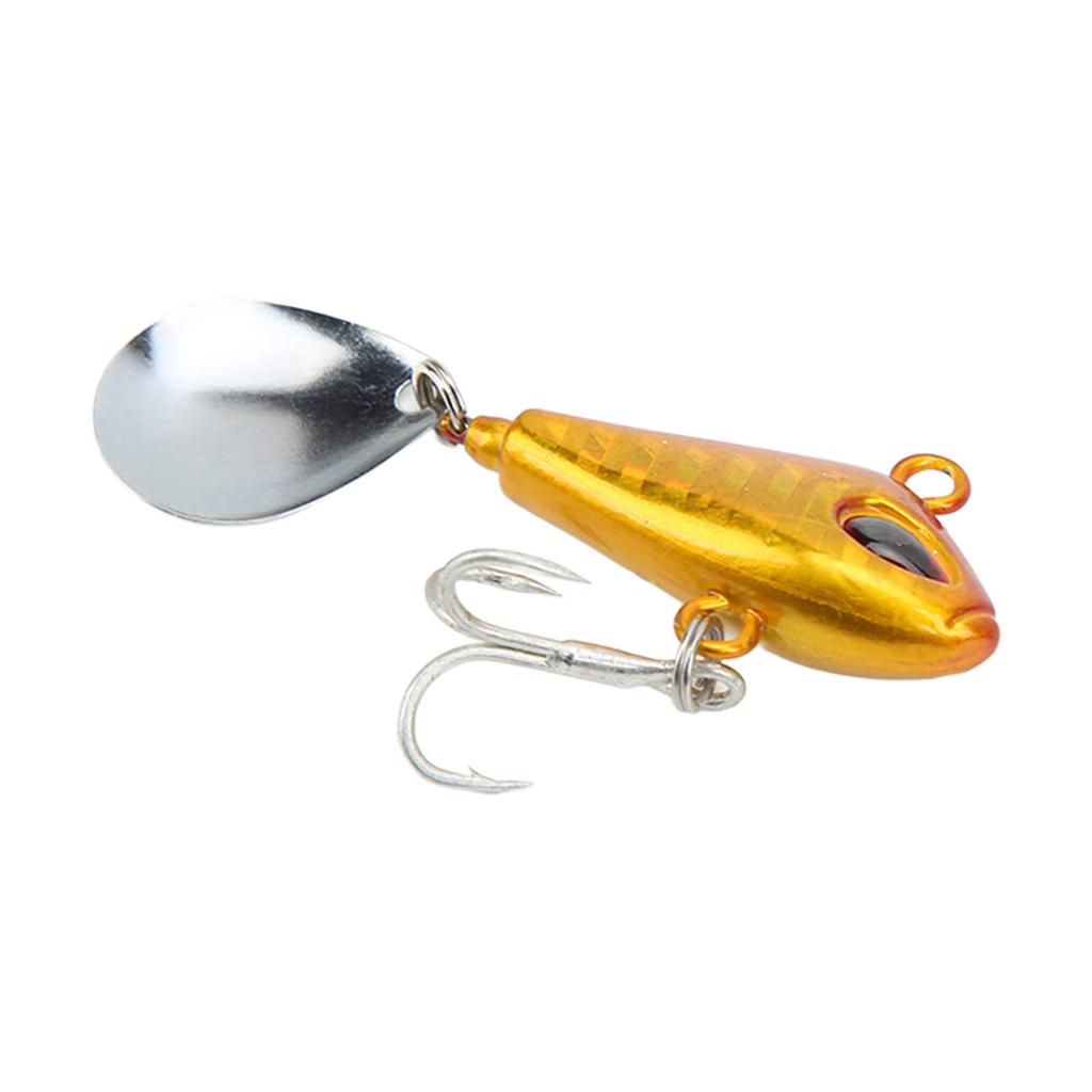 20g Fishing VIB Metal Mini Lures Artificial Hard Fake Bait Night Light VIB Spoon Fishing TackleGolden