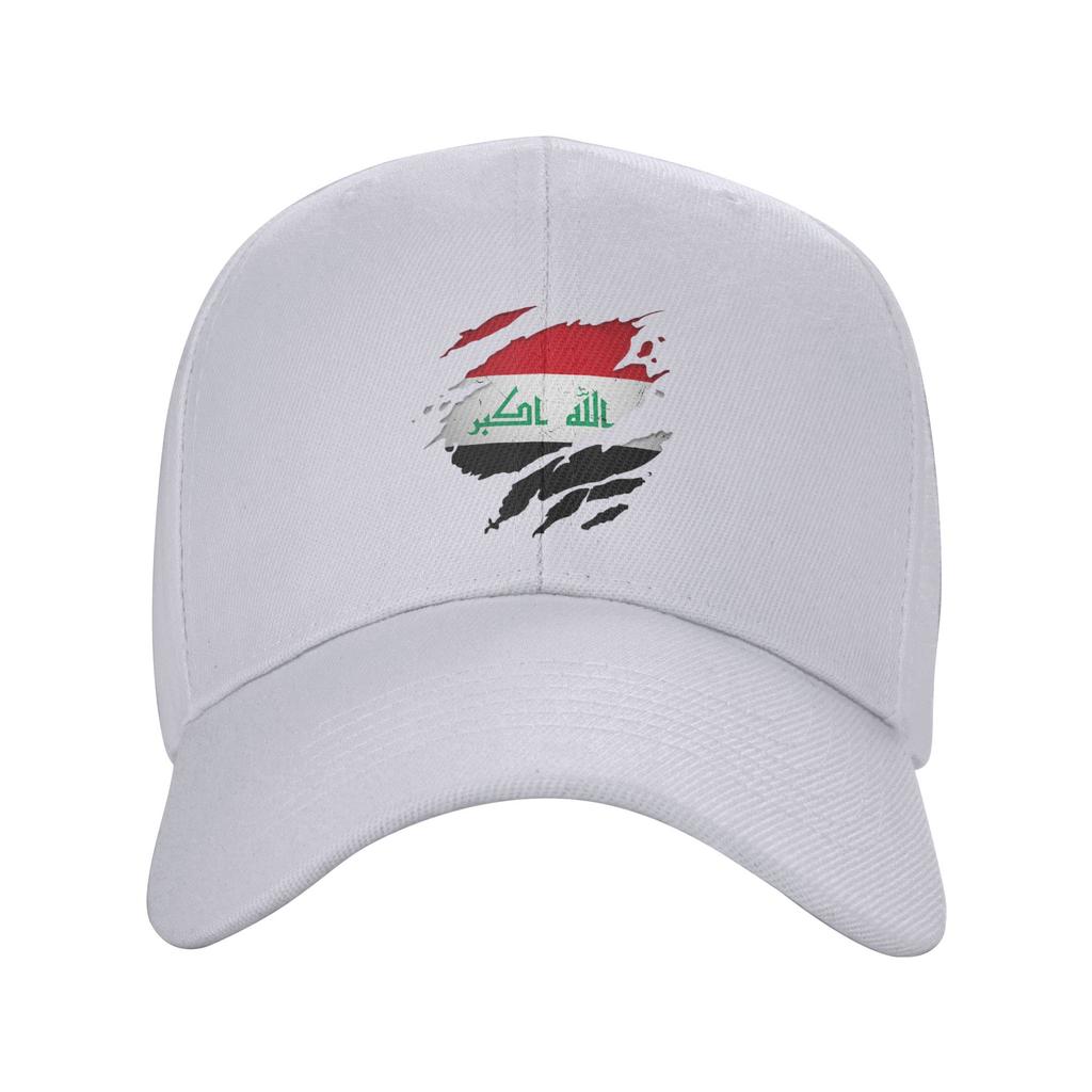 Unisex Women Iraq Flag Accessories Baseball Caps  Snapback Hat Casual Formal Wear Adjustable