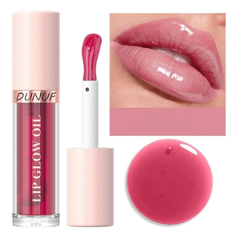 Dunuf Long-Lasting Hydrating Pearlescent Lip Gloss.