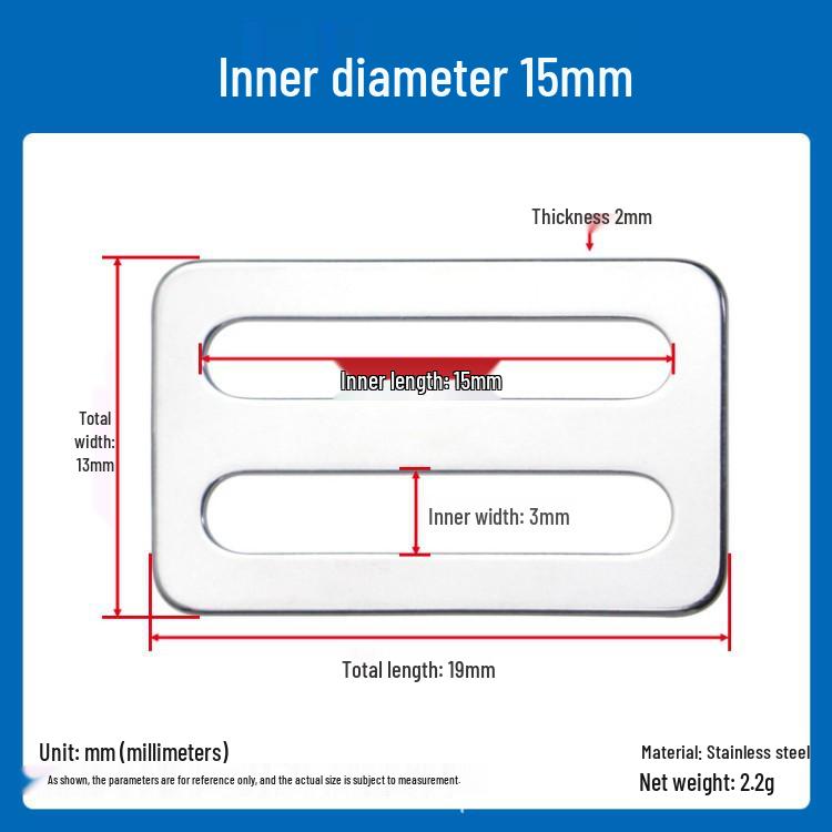 Durable Stainless Steel Rustproof Webbing Buckle for Outdoor Use