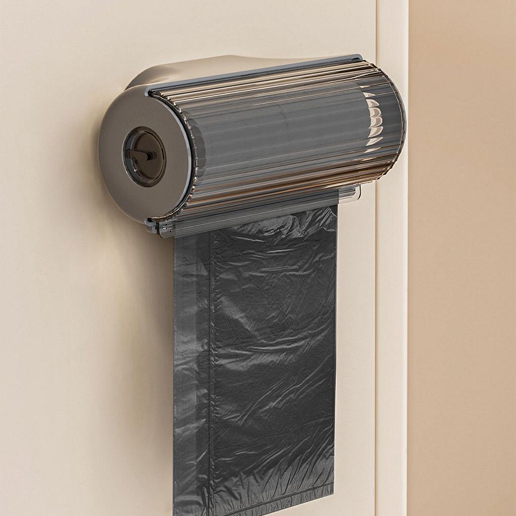Trash Bag Holder Wall Mounted, Trash Bag Dispenser Holder, Garbage Bag Holder Plastic Bags,Shopping Bag Container
