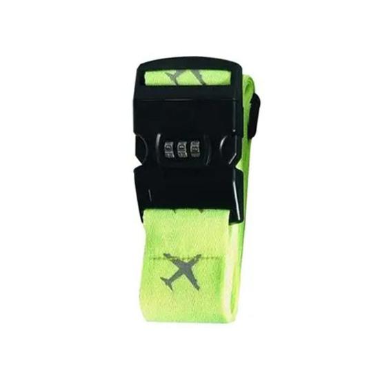 3 Kadranlı Şifreli Bagaj Kayışları Ayarlanabilir Ağır Hizmet Tipi Valiz Kemeri Yüksek Görünürlüklü Seyahat Aksesuarı