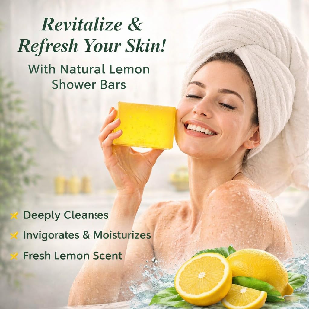 RSINC Luxury Shower Bar Combo Citrus Crush – Floral Bath Soap for Fresh & Smooth Skin, All Skin Types, 2x100g