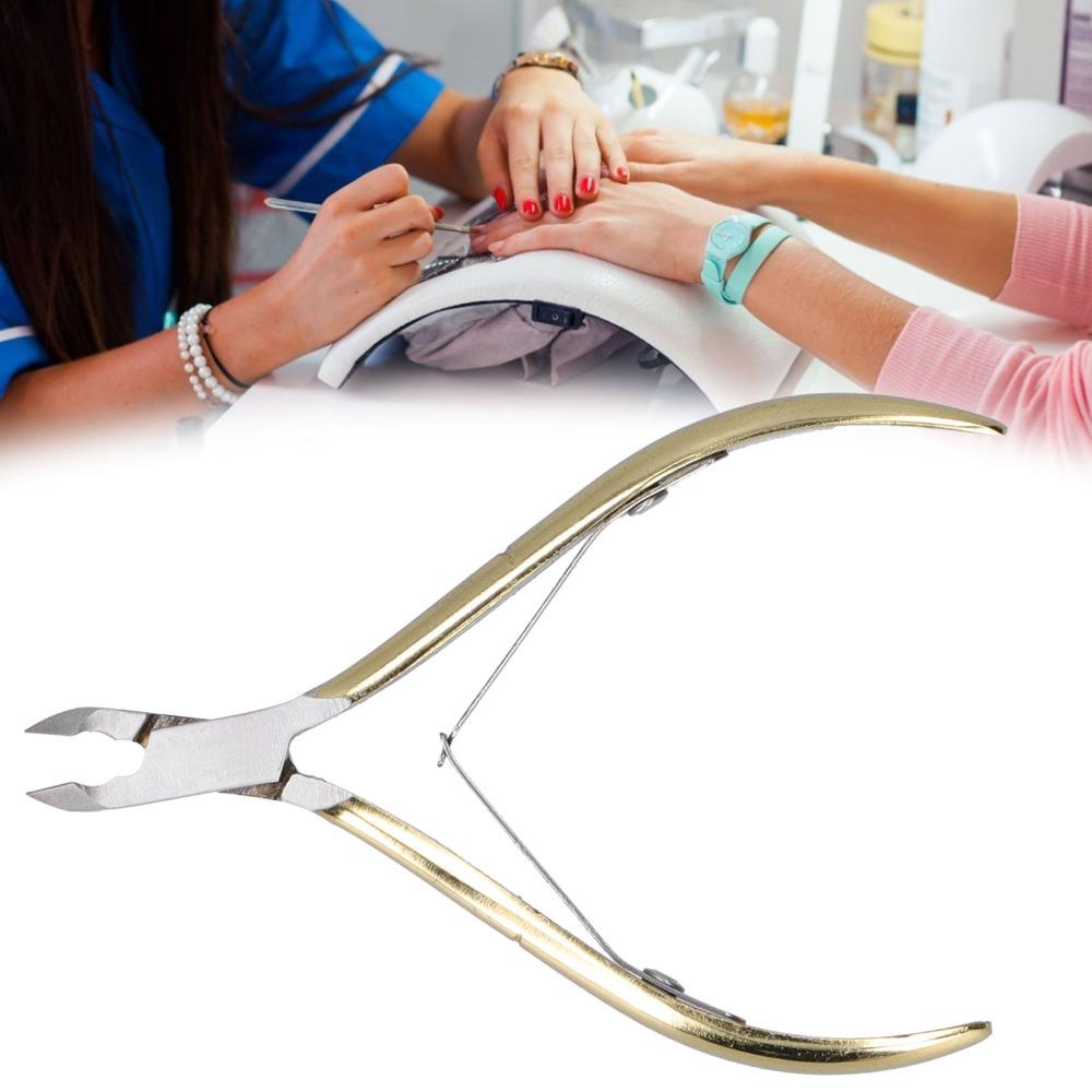 Gold Color Model D-501 Cuticle Nippers Stainless Steel Dead Skin Cutter  For Fingernails