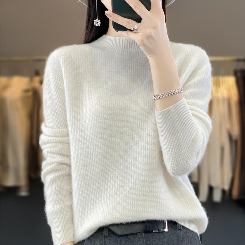 

Женский кашемировый свитер Qinghe кашемир 30% кашемир 70% шерсть осенне-зимний кашемировый пуловер мягкий и теплый L белый