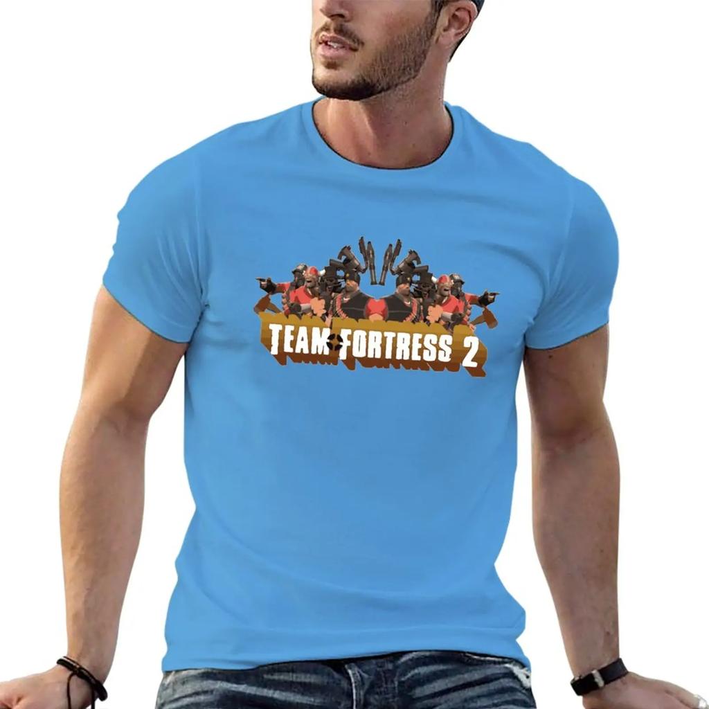 Team Fortress 2 Poster T-Shirt tops shirts graphic tees slim fit t shirts for
