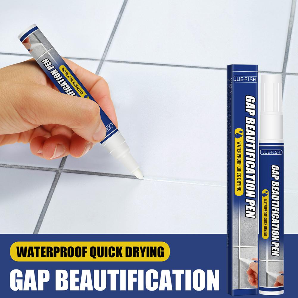 Waterproof Tile Gap Repair Pen Odorless White Tile Refill Wall Grout Marker Bathroom Porcelain Mouldproof Filling Cleaner Agents