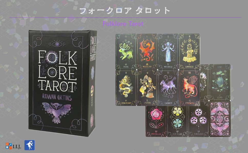 Folklore Waite Edition Tarot Tarot with Japanese Authentic I.I.J Tarot, Cards, Reading, Instructions,