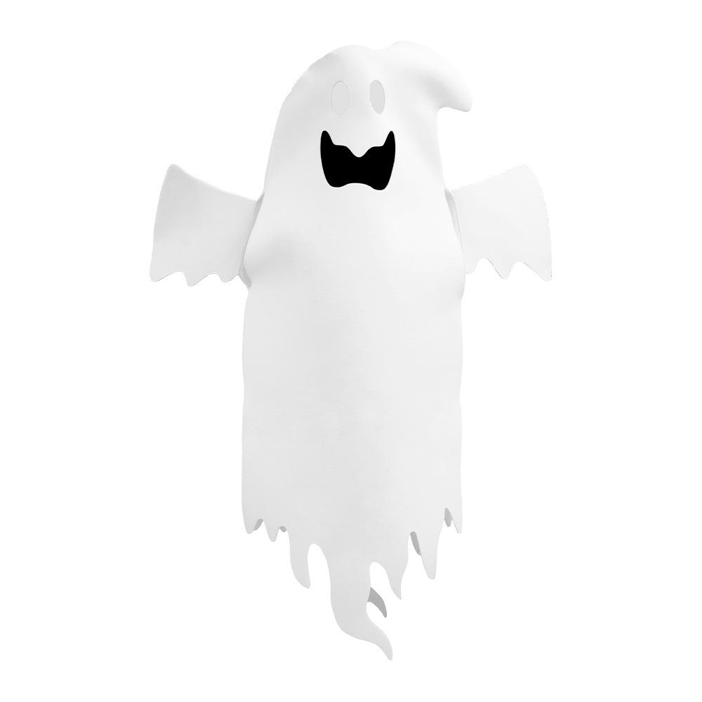Halloween Ghost Cosplay Costume Funny Stage Performance Outfit Novelty Printed Dress-up Clothes for Adults Kids