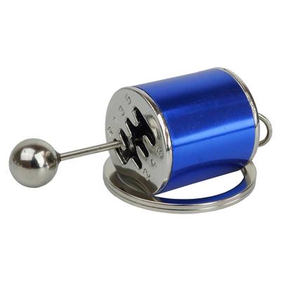 Prendre PR-CARKEY70-BL Key Chain Shift Knob with Key Ring Gear Car Parts Shape Miniature
