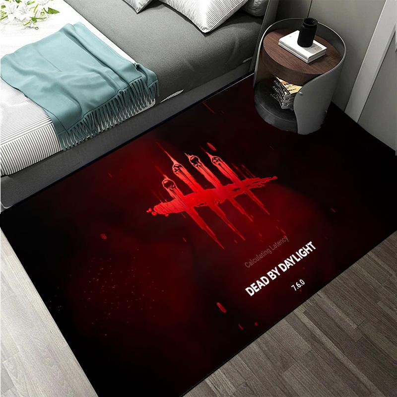 D-Dead by Daylight survival horror escape game Large Area Rugs Carpet for Home Living Room Bedroom Sofa Doormat Floor Play Mat