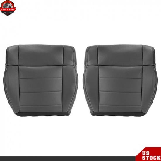 Leather Black Fit For Jeep Wrangler 2007-2012 Driver+Passenger Bottom Seat Cover