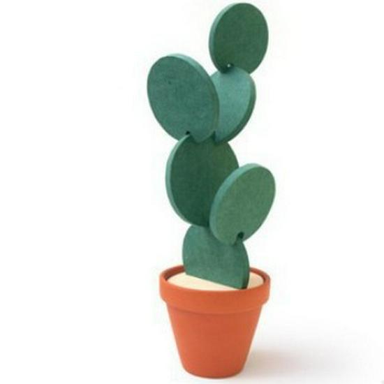 Eco-friendly Non-slip Cactus Coaster: DIY Heat-Resistant Tea Mat & Multi-functional Home Ornament