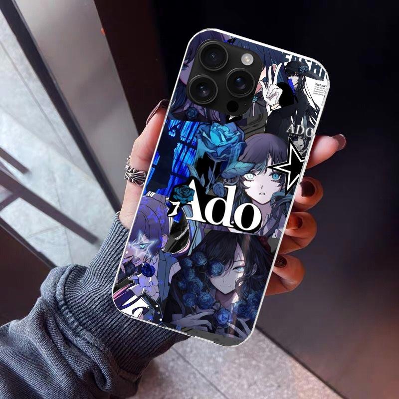 Ado Kyogen X Uta Phone Case For iPhone 17 Air 16 15 Pro Max 14 Plus 13 Mini 12 11 Cover 7 8 SE Silicone Shell Print Fundas 17 Ai