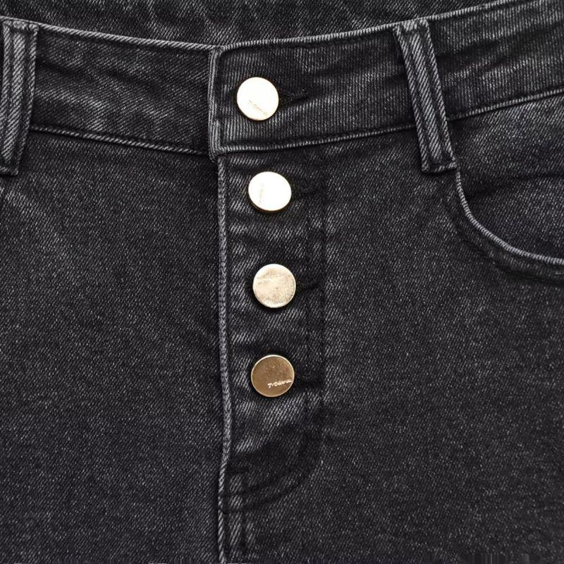 Kaslead New Arrival Women's Clothing Fashion Style Fashion Minimalist High Waist Temperament Horn Denim 1416222