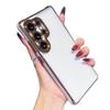 Electroplated two-color transparent acrylic Samsung S11ultra mobile phone case A11 four-corner anti-drop A11 protective case