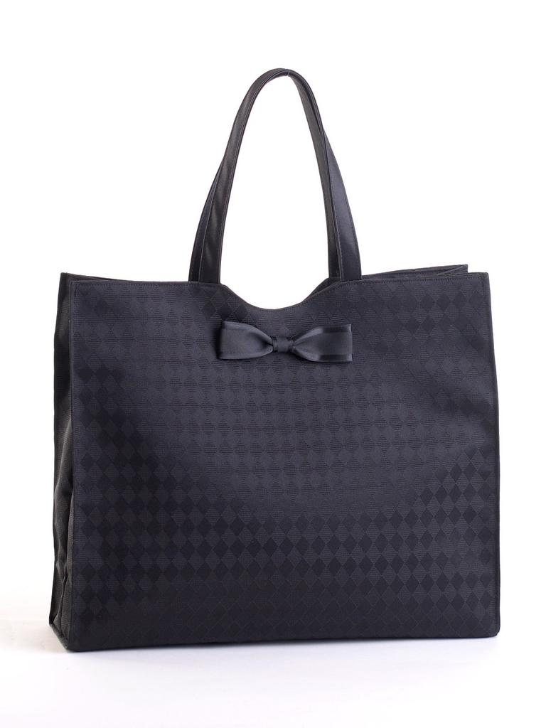 Aurora Check Ribbon Sub-Bag, A4 Size, Made In Japan, Water-Repellent, Twin Pockets, Smooth Handles, Black Formal Bag, Perfect for Weddings, Entrance