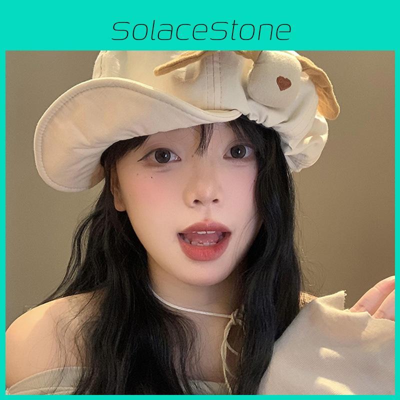 Cloud Chic Dog Beret Hat Unisex Design For Cute Spring  Outdoors Leisure Wear