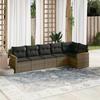 VidaXL Garden Lounge Set with Cushions 6 Pcs, Patio Sofas, Patio Furniture Set, Outdoor Furniture, Grey 3258392
