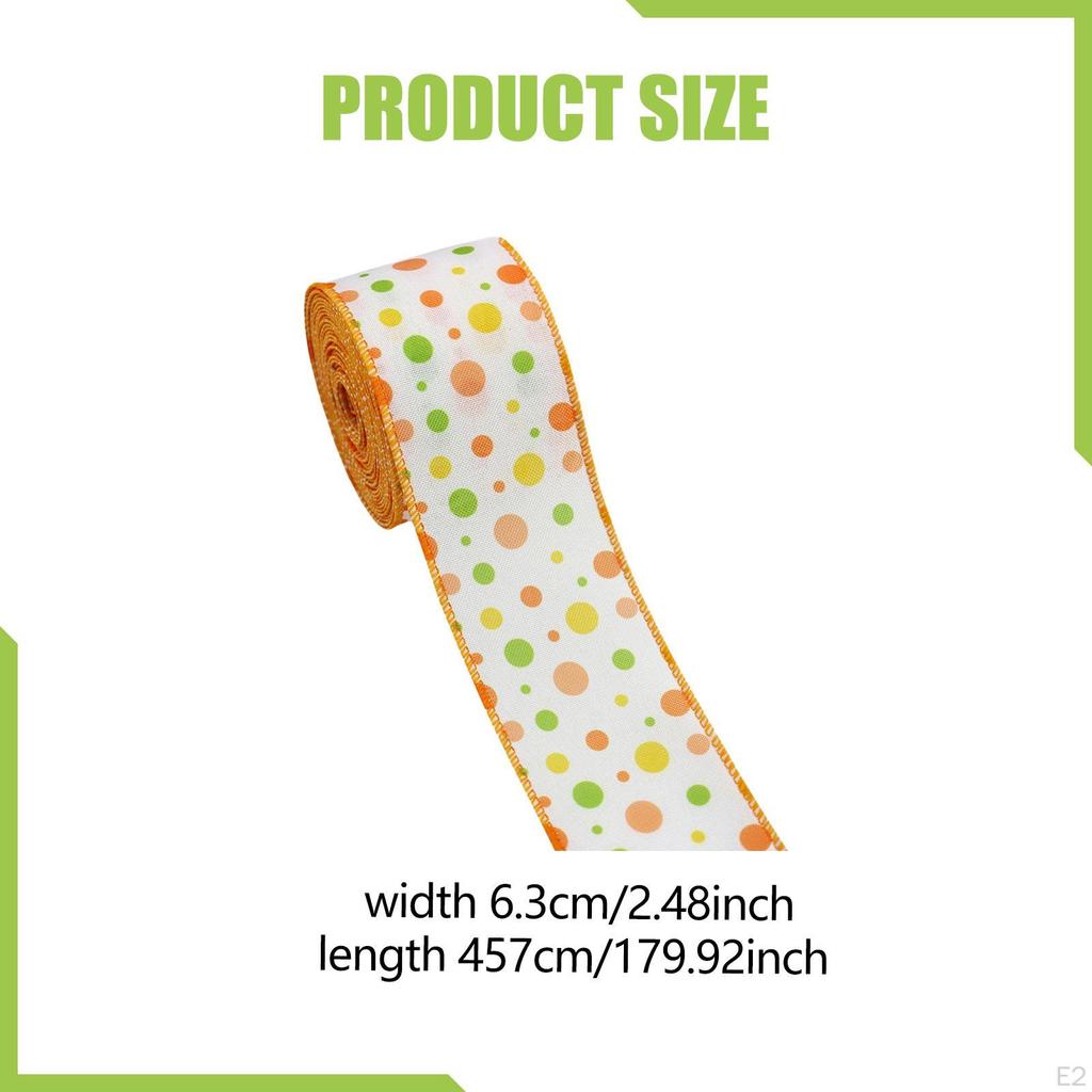 Easter Ribbon 15ft Length Spring Craft for Baskets Crafts Bow Decoration